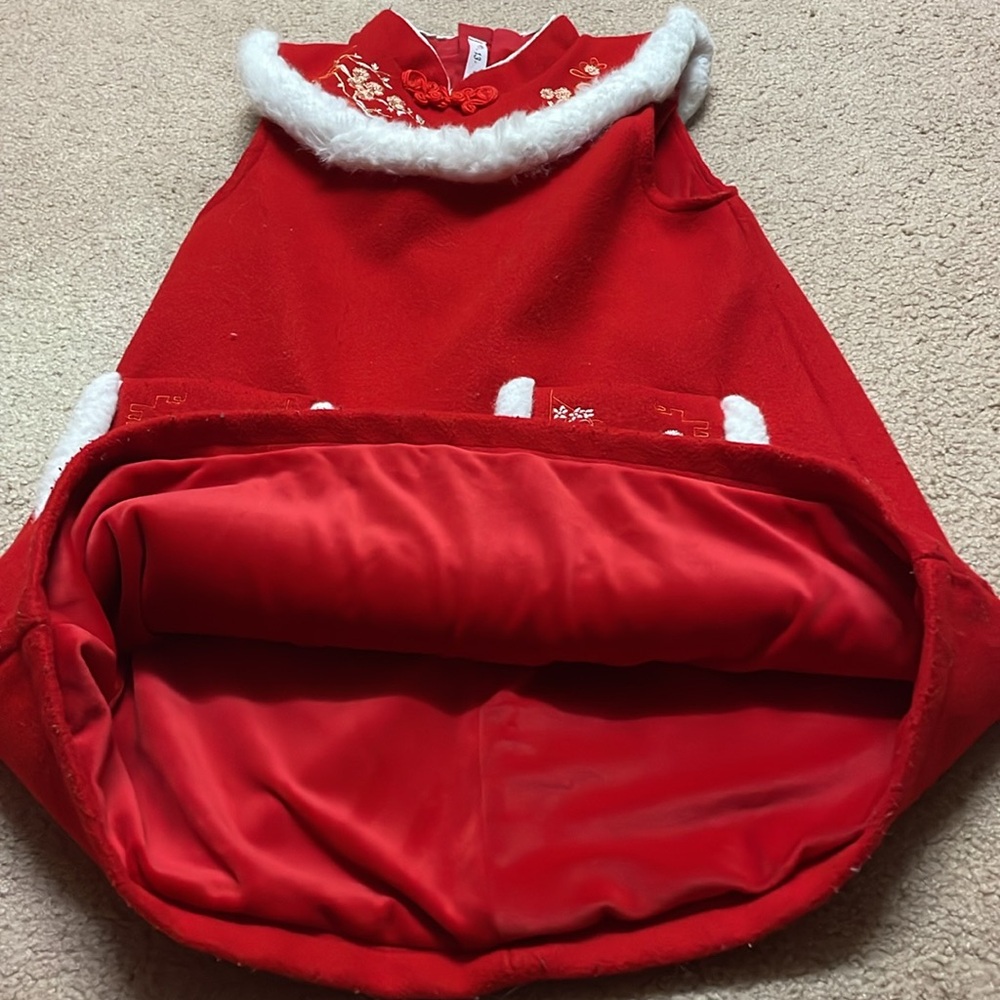 Chinese traditional girl’s dress (size:5t—6t) red